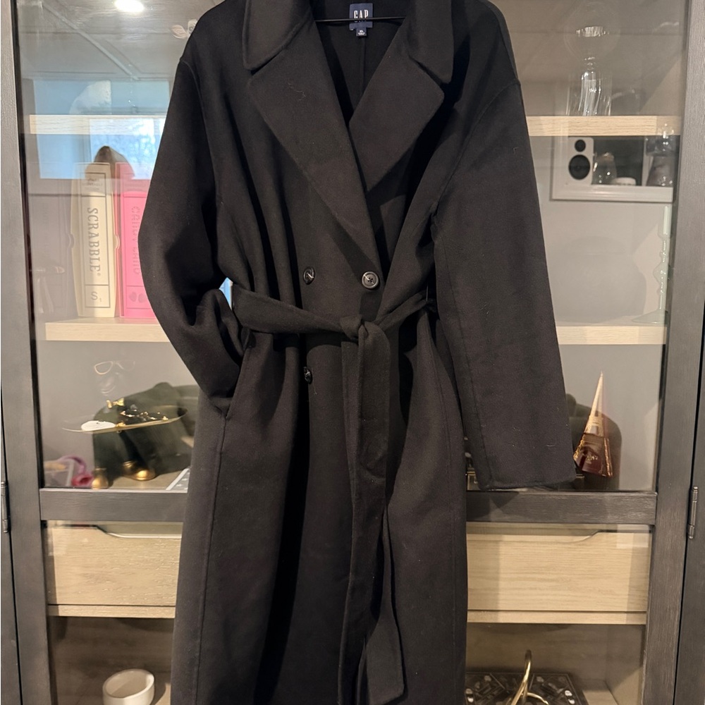 GAP Woman’s Wool-Blend Wrap Coat